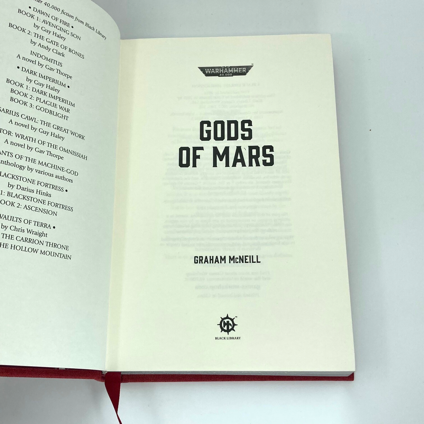 Forge's Of Mars - Graham McNeill - Limited Edition Black Library Warhammer M1914