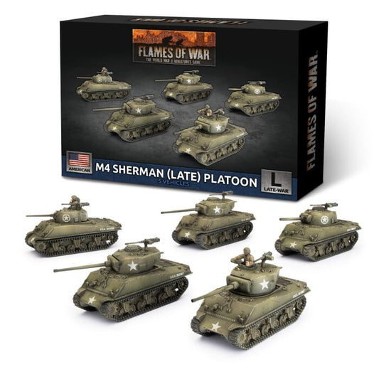 American M4 Sherman (Late) Platoon - Late-War - Brand New - Flames of War