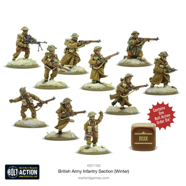 British Infantry Section (Winter) - Warlord Games Bolt Action Miniatures