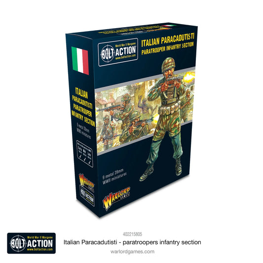 Italian Paracadutisti Infantry Section - Warlord Games Bolt Action Miniatures