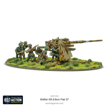 Waffen-SS 8.8cm Flak 37 - Brand New - Warlord Games Bolt Action Miniatures