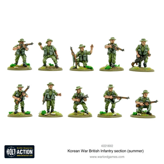 British Army Infantry Section (Summer Uniform) - Warlord Games Bolt Action