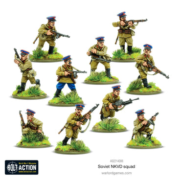 Soviet NKVD Squad - Brand New - Warlord Games Bolt Action Miniatures