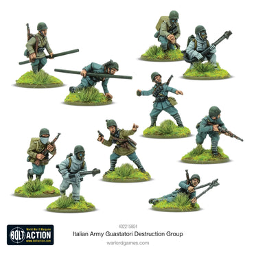 Italian Guastatori Destruction Group - Brand New - Warlord Games Bolt Action