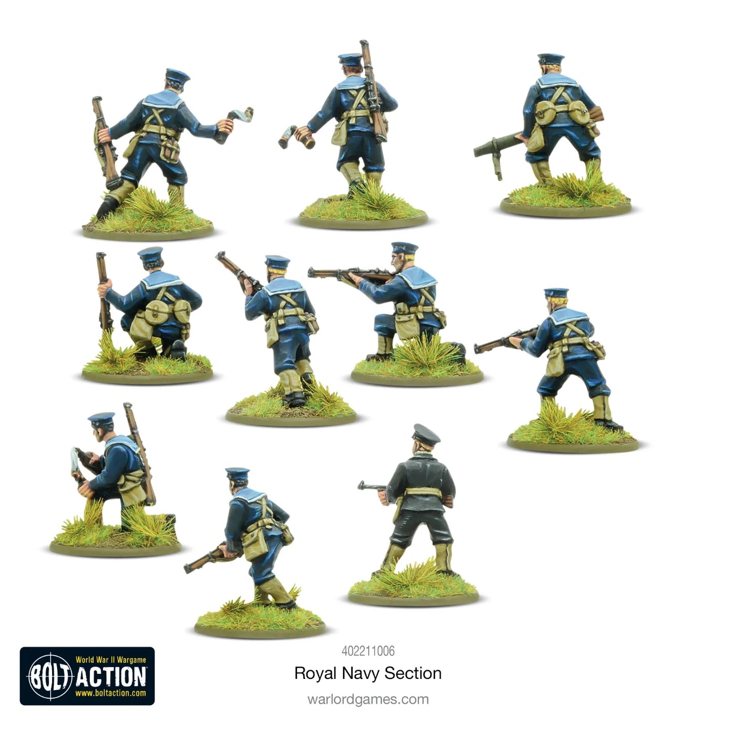 British Royal Navy Section - Brand New - Warlord Games Bolt Action Miniatures