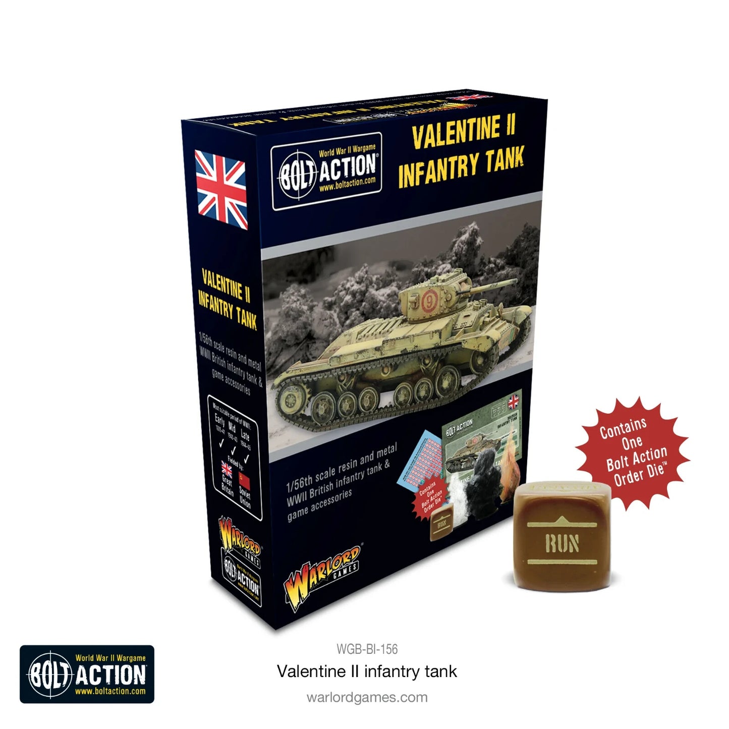 British Valentine II Infantry Tank - Warlord Games Bolt Action Miniatures