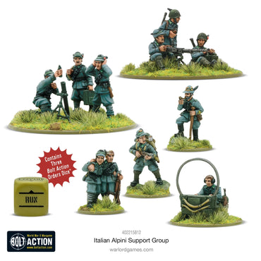 Italian Alpini Support Group - Brand New - Warlord Games Bolt Action Miniatures