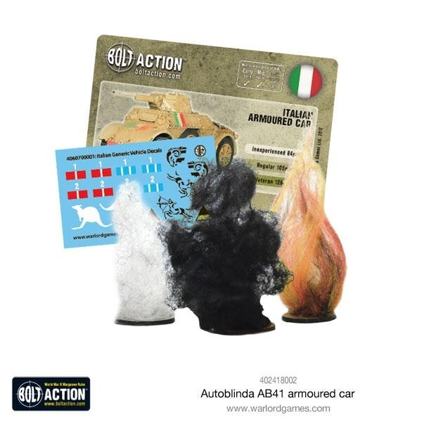 Italian Autoblinda AB41 - Brand New - Warlord Games Bolt Action Miniatures
