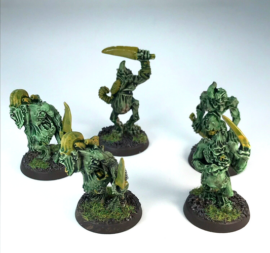 Chaos Nurgle Plague Bearer Squad - Painted - Warhammer Fantasy Metal C1864