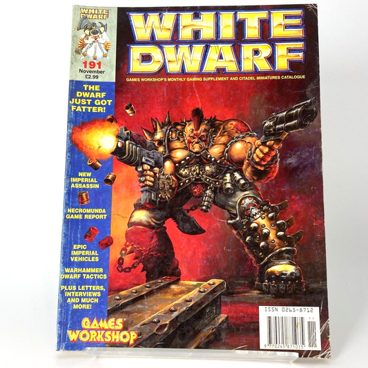 White Dwarf 191 Magazine Games Workshop Warhammer Fantasy 40,000 40K M1075