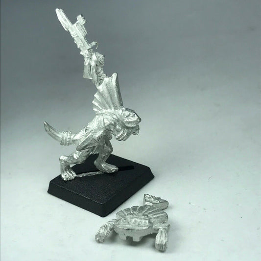 Metal Classic Skink Standard Bearer Command - Warhammer Fantasy X11
