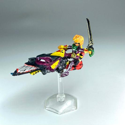 Harlequin On Jetbike Eldar - Rogue Trader - Painted - Warhammer 40K C2920