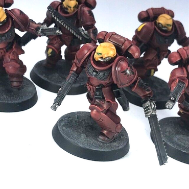 Blood Angels Assault Intercessors Space Marines - Painted - Warhammer 40K C3600