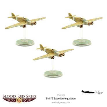 Blood Red Skies: SM.79 Sparviero Squadron - Bolt Action Warlord Games Miniatures