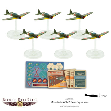 Blood Red Skies: Mitsubishi A6M2 Zero Squadron - Bolt Action Warlord Games