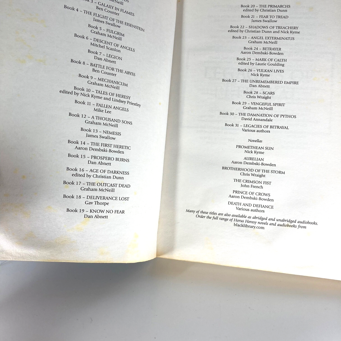 Legacies Of Betrayal - Paperback Anthology - Black Library Warhammer M1764