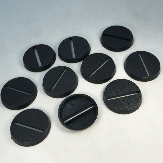 X10 Original GW 2003 25mm Bases Slotta - Warhammer 40K / Lord of the Rings X5127