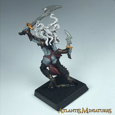 Metal Painted Dark Elf Elves Witch Elf - Warhammer Age of Sigmar X6380