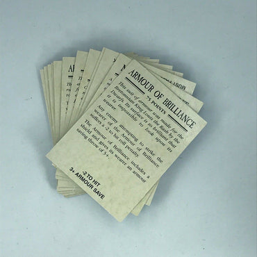 Magic Armour Cards - Classic Playing Cards Magic - Warhammer Fantasy C2370