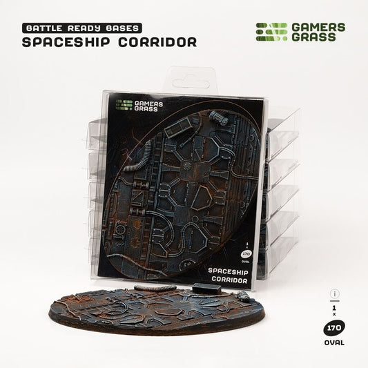 Spaceship Corridor Battle Ready Base - 170mm Oval - Brand New - Gamers Grass