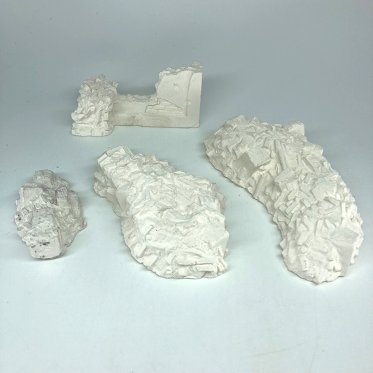 Broken Wall & Rubble - Terrain & Accessories - Suitable For Wargaming BOX257