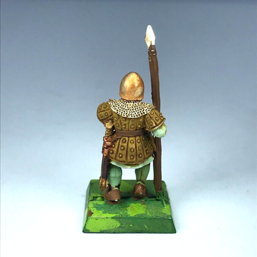 Metal Classic Bretonnian Men At Arms Spearman - Painted Warhammer Fantasy X10783