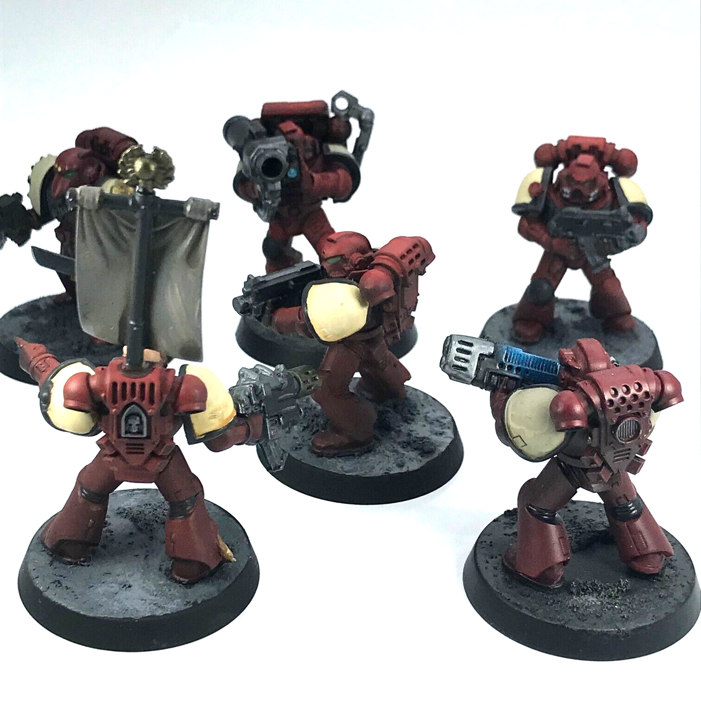 Blood Angel Squad Space Marines - Painted - Warhammer 40K C1173