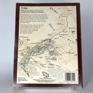 The Forgotten Realms Atlas - TSR 1990 - AD&D Dungeons and Dragons M1214