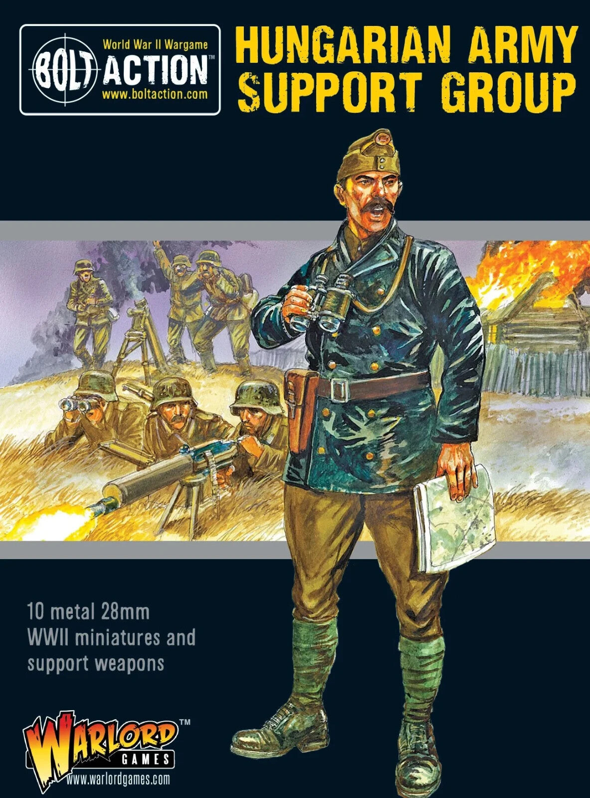 Hungarian Army Support Group - Brand New - Warlord Games Bolt Action Miniatures