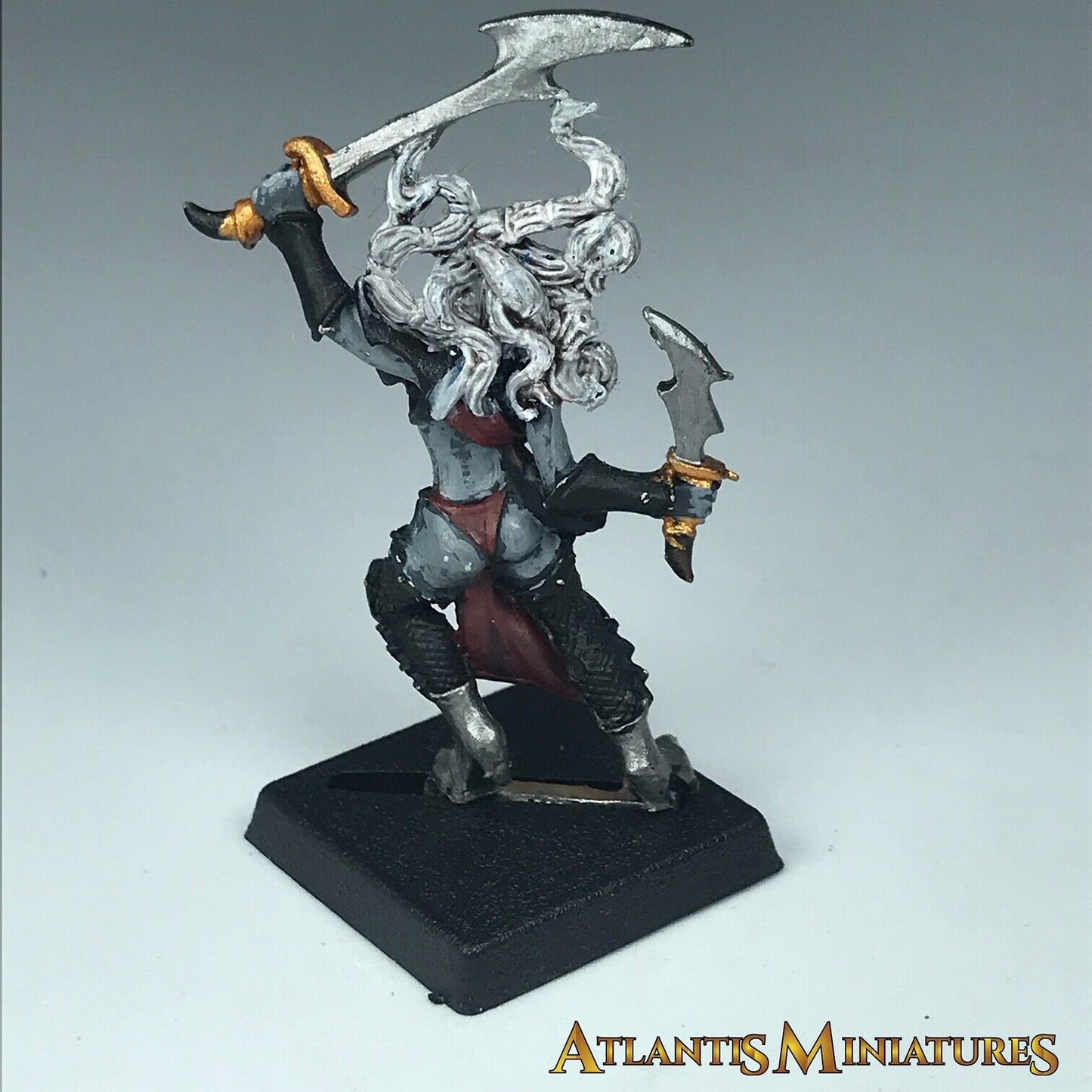Metal Painted Dark Elf Elves Witch Elf - Warhammer Age of Sigmar X6332