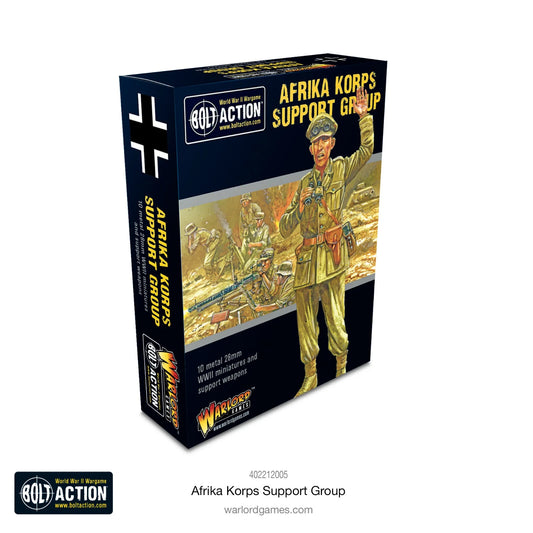 Afrika Korps Support Group - Brand New - Warlord Games Bolt Action Miniatures
