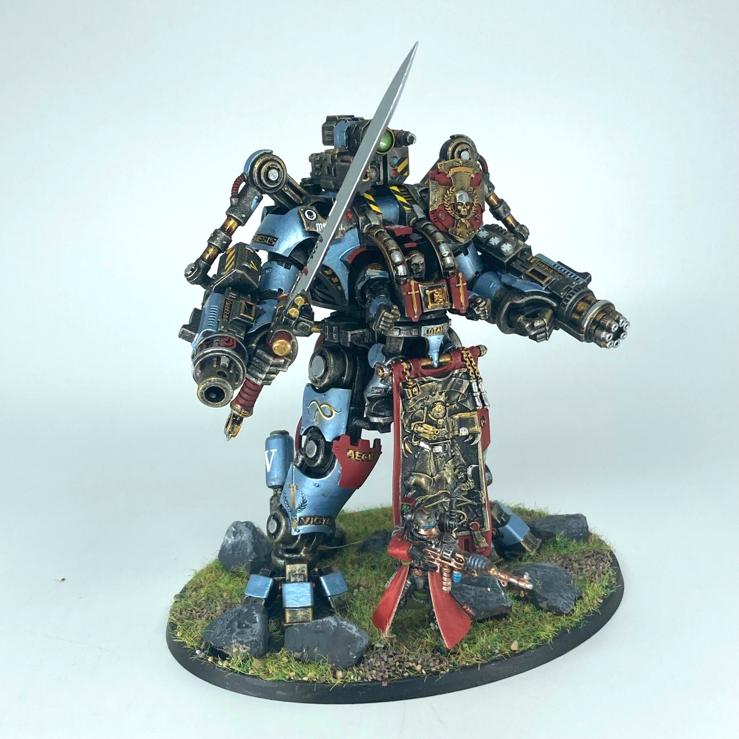 Grey Knights Nemesis Dreadknight Space Marines - Painted - Warhammer 40k (10)