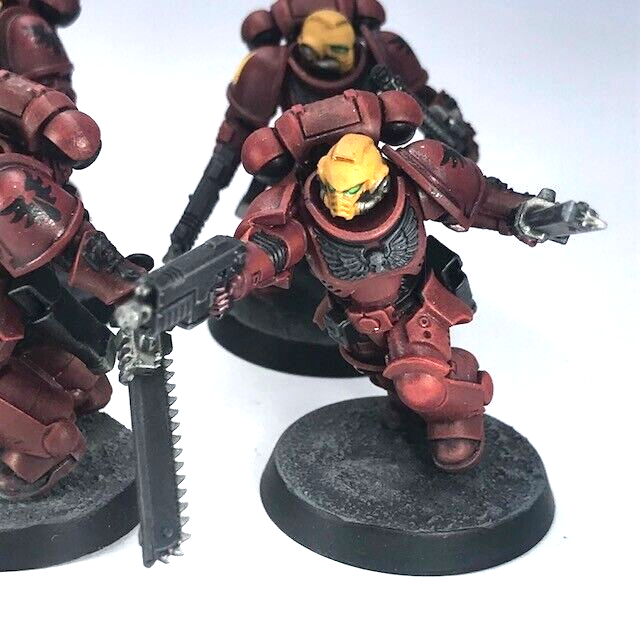 Blood Angels Assault Intercessors Space Marines - Painted - Warhammer 40K C3600