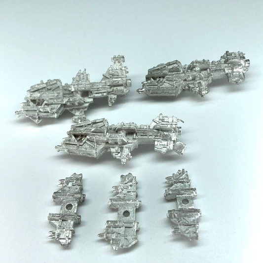 Ork Ravager Attack Ships - Battlefleet Gothic Warhammer Metal GW X11459