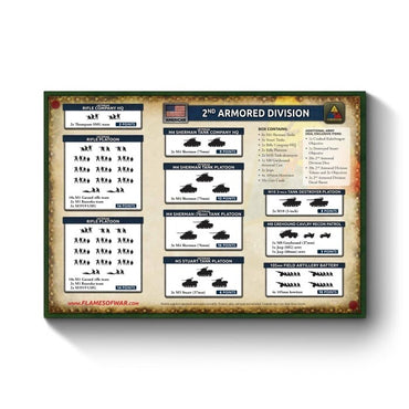 American 2nd Armored Division - Late-War - Brand New - Flames of War