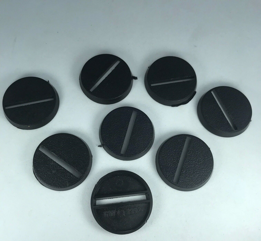 X8 Original GW 1992 25mm Bases Slotta - Warhammer 40K / Lord of the Rings X4690