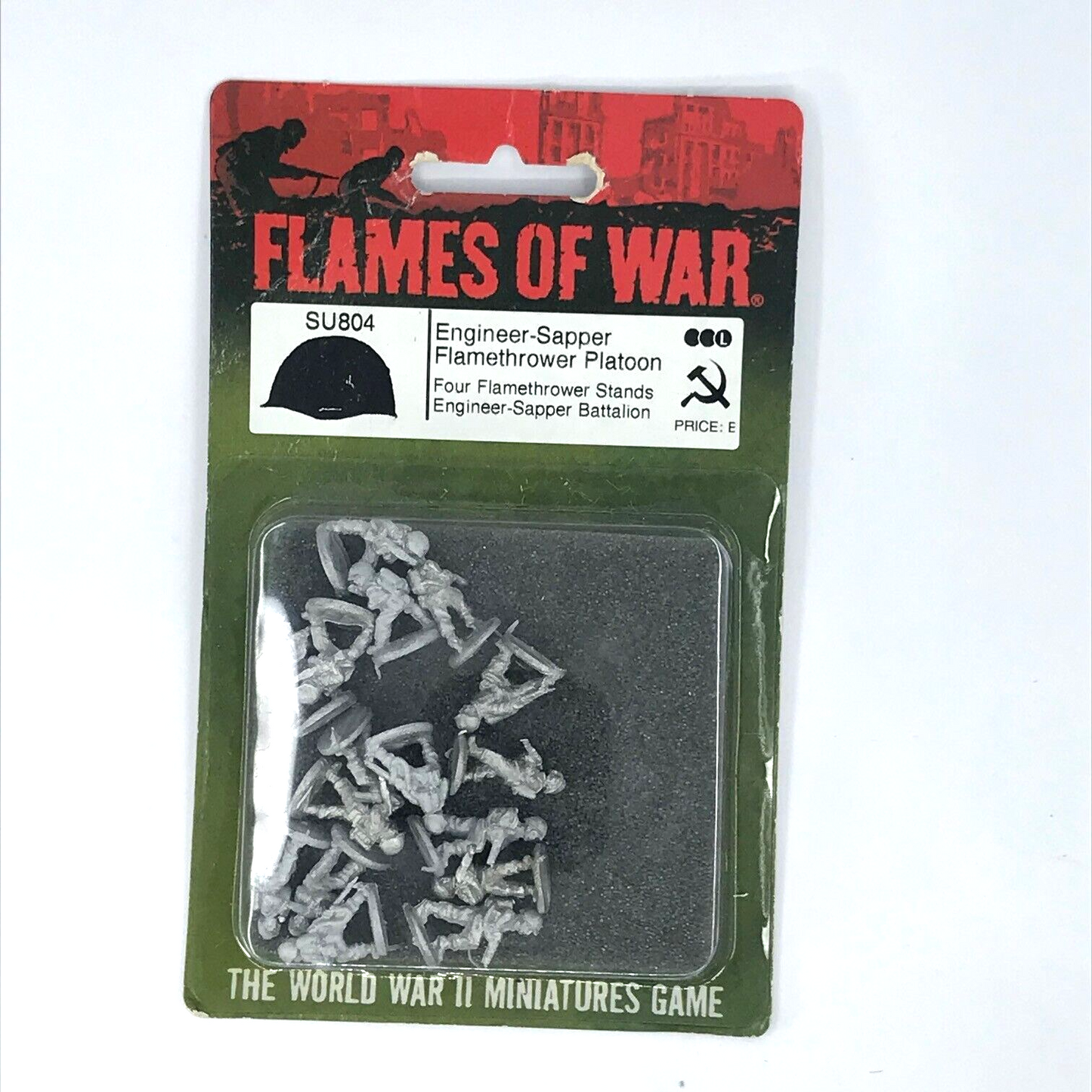 WW2 Soviet Engineer Sapper Flamethrower Platoon Blister - Flames of War C1563