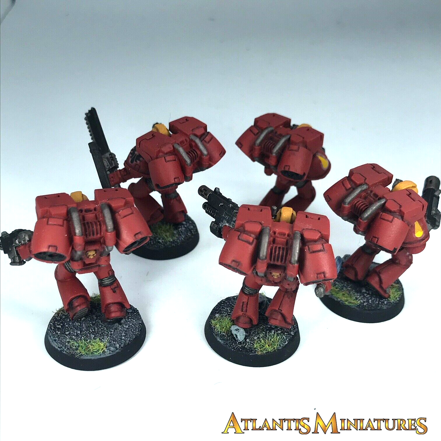 Blood Angel Assault Squad Space Marines - Painted - Warhammer 40K C1953