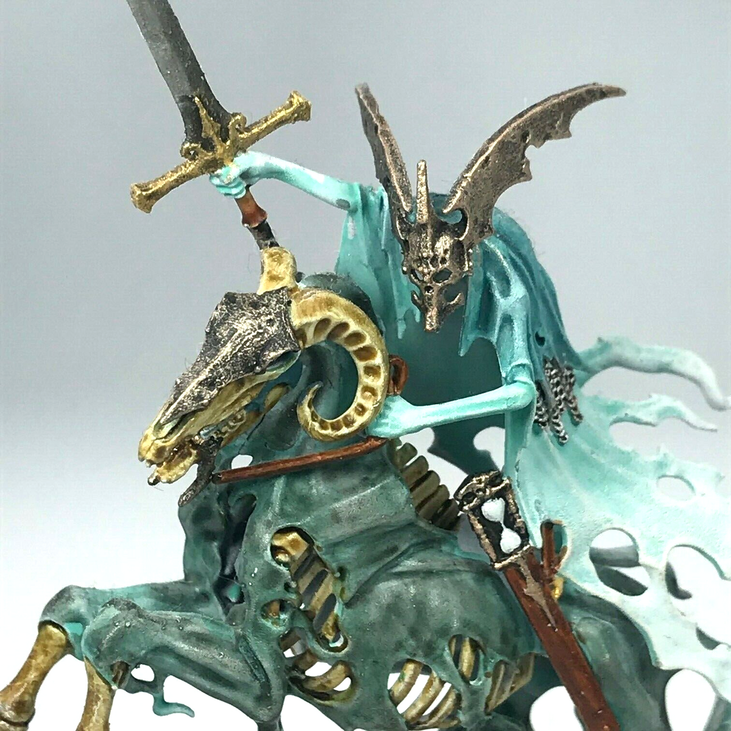 Nighthaunt Knight of Shrouds on Steed Painted - Warhammer Age of Sigmar C348