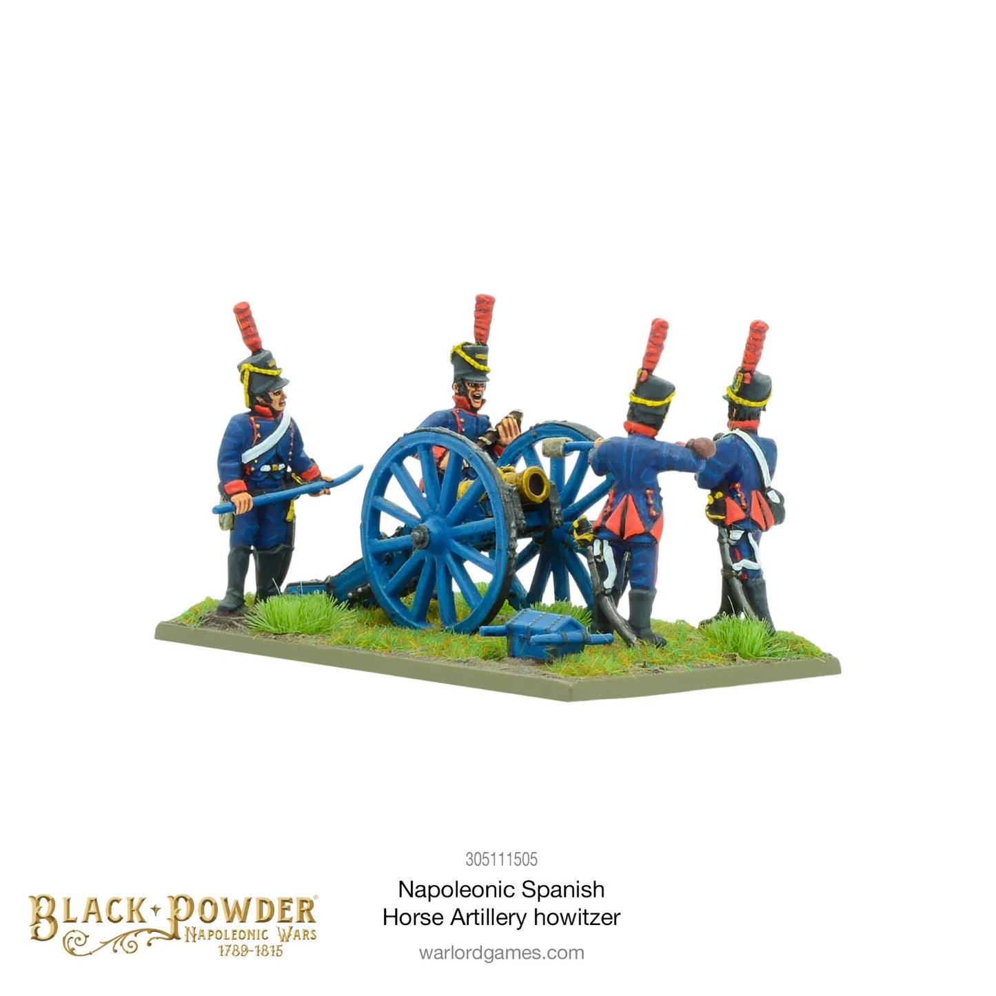 Napoleonic Spanish Horse Artillery Howitzer - Warlord Games Black Powder