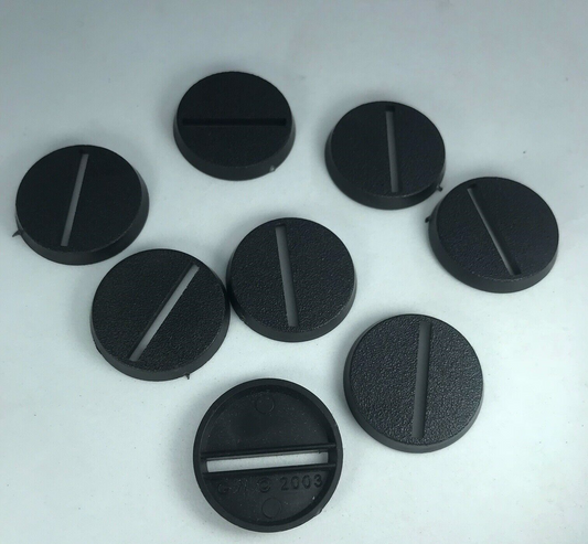 X8 Original GW 2003 25mm Bases Slotta - Warhammer 40K / Lord of the Rings X1478