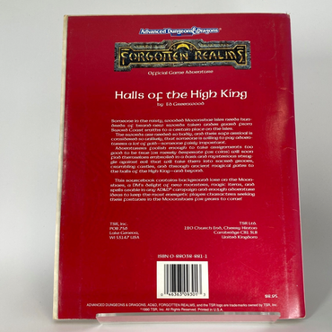 Halls Of The High King - The Forgotten Realms - AD&D Dungeons and Dragons M1235