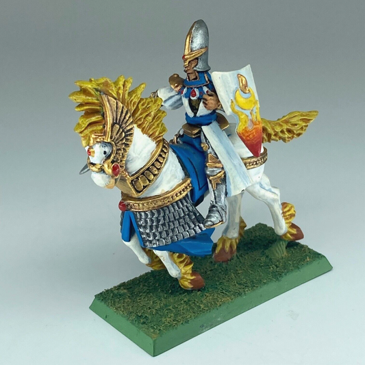 High Elf Hero On Barded Horse - Painted - Warhammer Fantasy Classic C3962