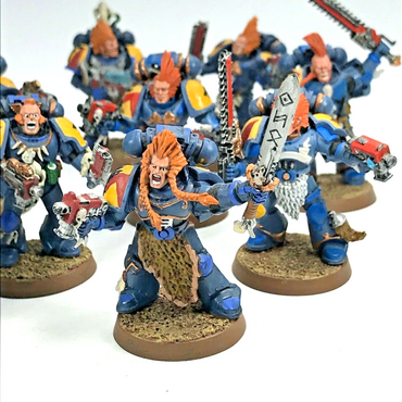 Space Wolves Blood Claws Space Marines - Painted - Warhammer 40K C2478