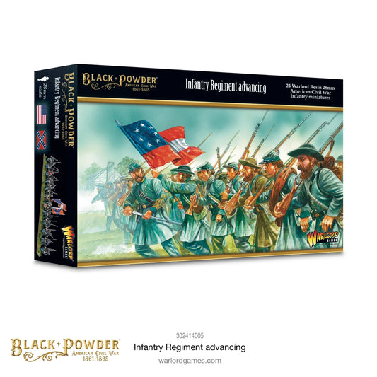 American Civil War Infantry Regiment (Advancing) - Warlord Games Black Powder