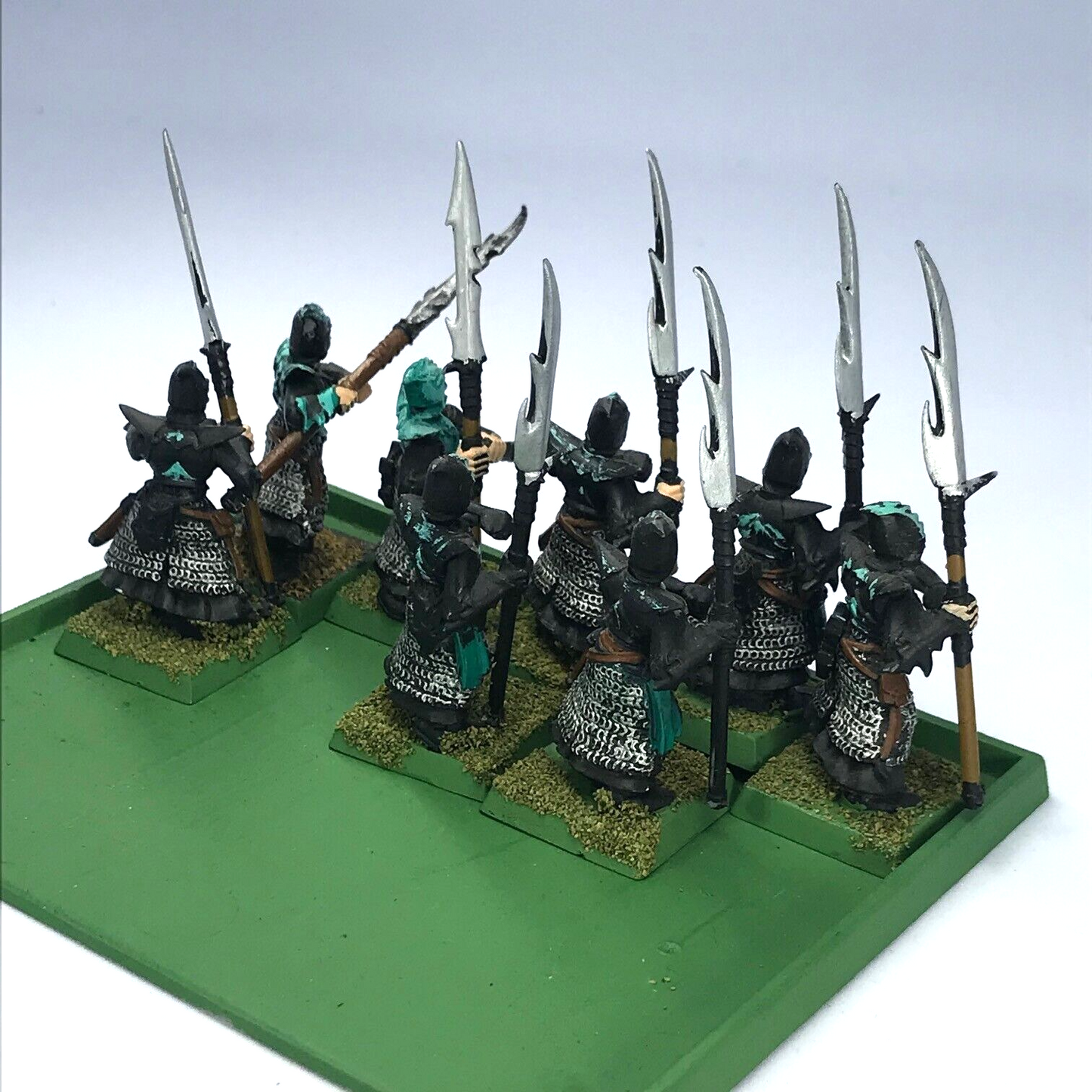 Dark Elves Spearmen Reinforcements & Movement Tray - Warhammer Fantasy Painted