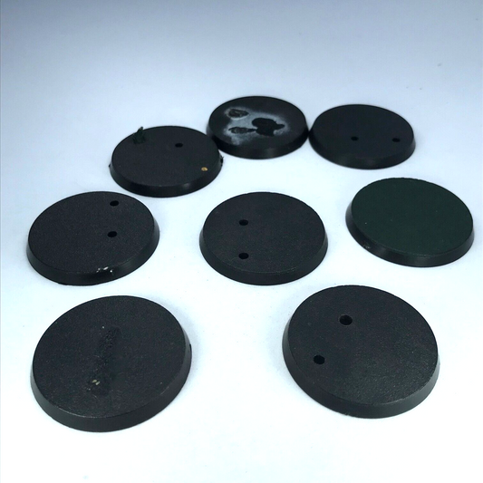 X8 Original 1999 40mm Round Bases - Warhammer 40K / Lord of the Rings X2142