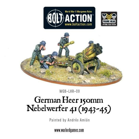 German Heer 150mm Nebelwerfer - Warlord Games Bolt Action Miniatures