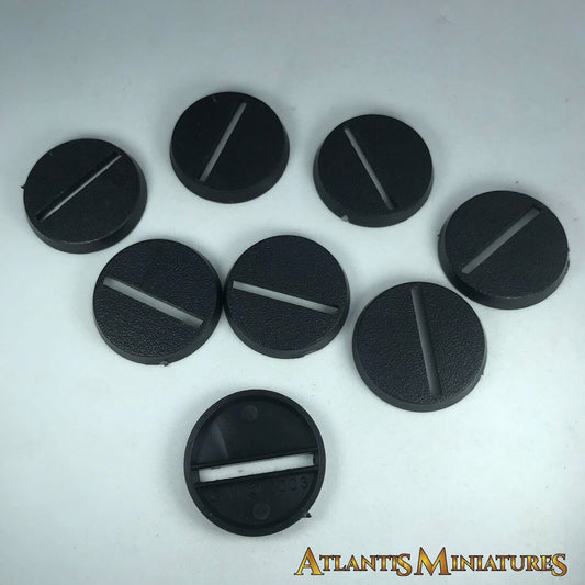 X8 Original GW 2003 25mm Bases Slotta - Warhammer 40K / Lord of the Rings X1774