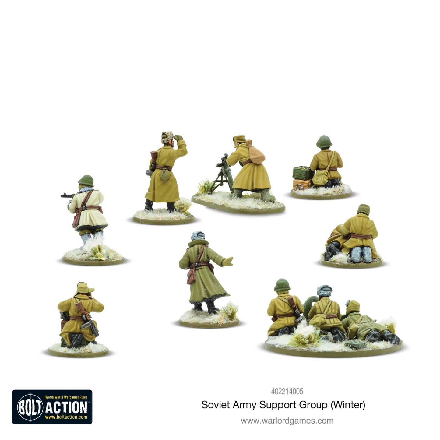 Soviet Army Support Group (Winter) - Warlord Games Bolt Action Miniatures